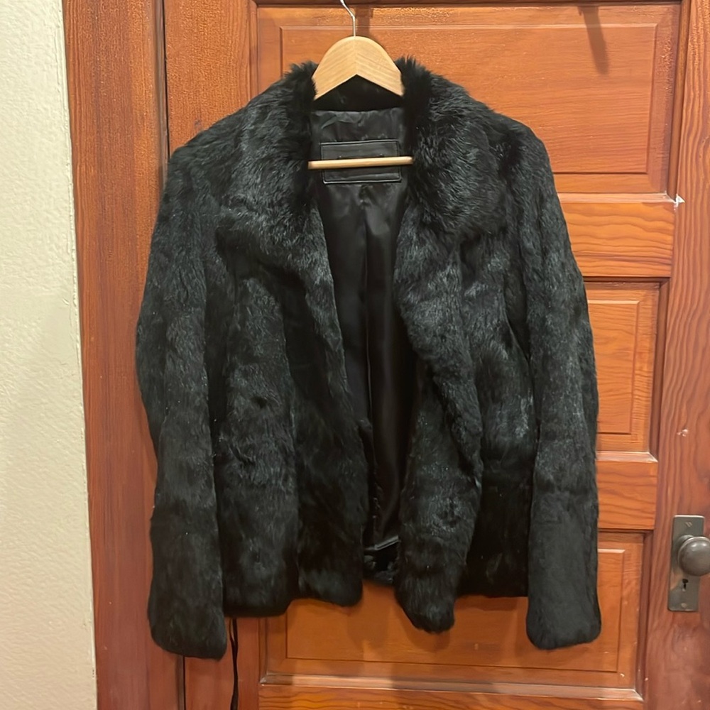 Ideology Fur Coat unsure if faux fur